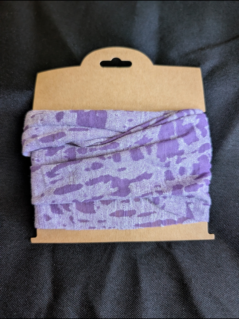 Hand Crafted Lavender Purple Patterned Bohemian Headband